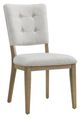 Najarian Furniture Chevron Gray/Washed Gray Oak Dining Side Chair-0