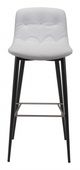 Zuo® Tangiers White Set of 2 Bar Chairs-1