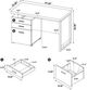 Coaster® Brennan Mango 3-Drawer Computer Desk-2