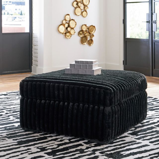 Signature Design by Ashley® Midnight-Madness Onyx Oversized Accent Ottoman-2