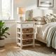 Sunny Designs™ Marina White Sand Storage Table-1
