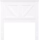 Rize Home Farmhouse Gloss White Twin Headboard-0