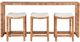 Universal Explore Home™ Weekender Coastal Living Home Sandbar 4-Piece Natural Rattan Console Set-3