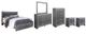Signature Design by Ashley® Lodanna 6-Piece Gray Queen Panel Storage Bed Set-0