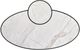 Armen Living Banks White Top Wide Coffee Table with Black Base-4