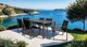 Furniture of America® Oswego 8-Piece Black/Natural Metal/Wooden Outdoor Dining Set-1
