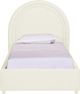 TOV Furniture Gumdrop Cream Twin Velvet Bed-1