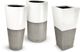 Le Present Lux Betona White And Gray 28" Tapered Planter-1