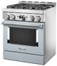 KitchenAid® 30" Misty Blue Smart Pro Style Gas Range-3