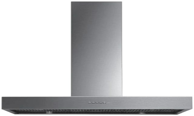 Falmec Plane Top 36" Scotch Brite Fasteel Island Range Hood-0