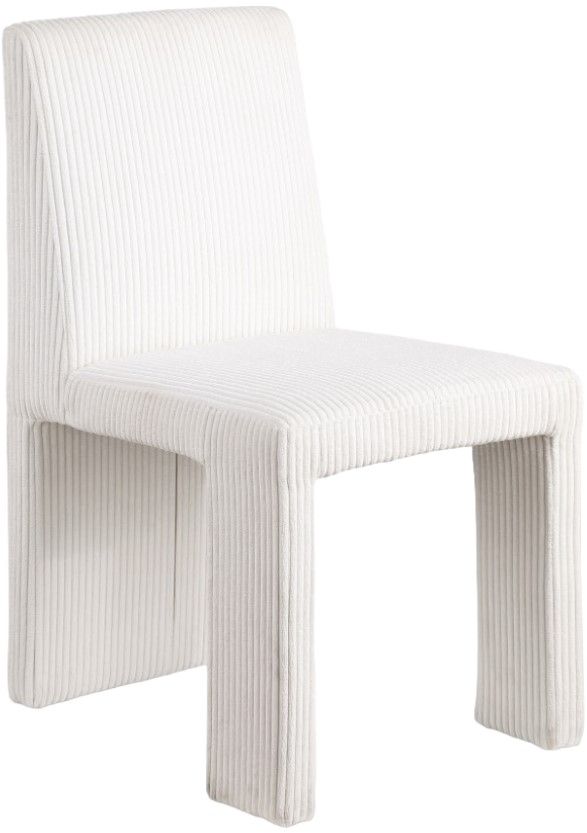Meridian Furniture Benson Cream Upholstered Dining Side Chair-0