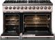 Viking® 5 Series 48" Blush Pro Style Dual Fuel (NG) Range with Polished Chrome Trim-1