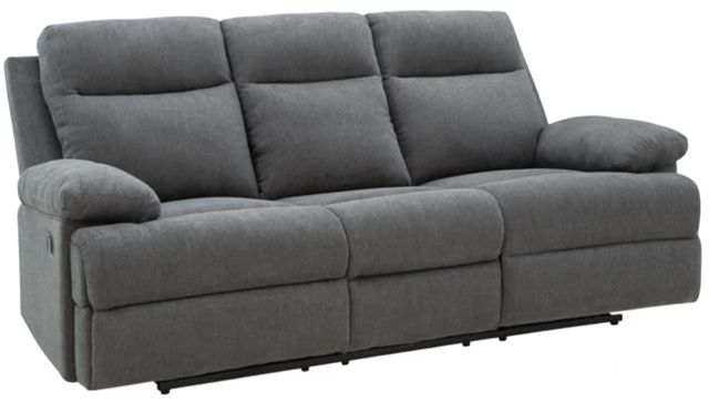Signature Design by Ashley® Tarrant Charcoal Manual Reclining Sofa with Drop Down Table-0