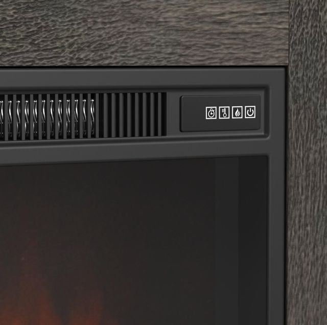 Elements International Park Ridge Charcoal 71'' TV Console with Fireplace Insert-4