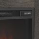 Elements International Park Ridge Charcoal 71'' TV Console with Fireplace Insert-4