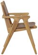Dovetail Furniture Oaklynn Antique Brown/Natural Dining Arm Chair-2