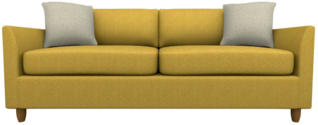 Best® Home Furnishings Customizable Bayment Queen Memory Foam Sofa Sleeper with Honey Birch Legs-1