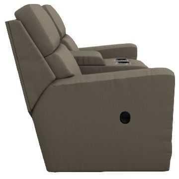 La-Z-Boy® Apollo Fossil Manual Reclining Loveseat with Console-3