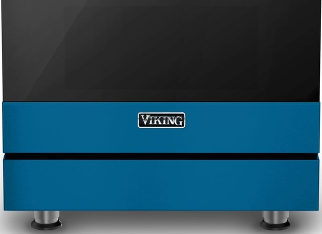Viking® 3 Series 30" Alluvial Blue Freestanding Electric Range-2