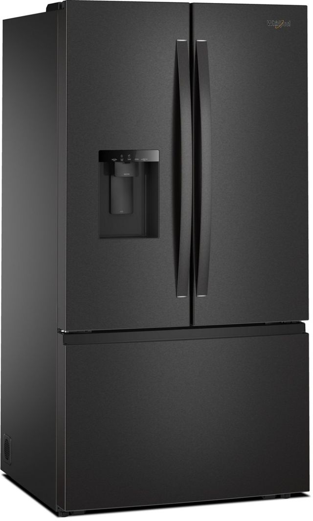 Whirlpool® 36" 29.6 Cu. Ft. Fingerprint Resistant Black Stainless Steel French Door Refrigerator with In-Door Water Dispenser and Ice Maker-2