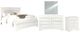 Global Furniture USA Pompei 4-Piece Metallic White King Panel Bedroom Set-0