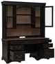 Liberty Furniture Meritage Aged Charcoal/Caramel Credenza and Hutch-5