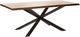 Moe's Home Collection Oslo Walnut Dining Table with Black Iron Base -0