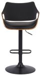 Armen Living Aspen Black Adjustable Swivel Bar Stool-3