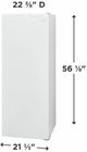 Frigidaire® 7 Cu. Ft. White Upright Freezer-2