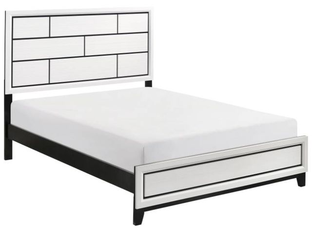 Homelegance® Davi White Eastern King Panel Bed-0