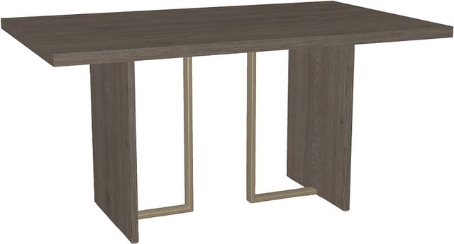 Amisco Customizable Zoel Thermo Fused Laminate Rectangular Dining Table Top with Metal Base-2