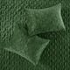 Olliix by Madison Park Harper 3 Piece Green King/California King Faux Velvet Reversible Coverlet Set-3