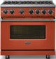 Viking® 7 Series 36" Spiced Cider Pro Style Natural Gas Range-4