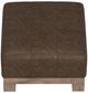 International Furniture Direct Samba Brown/Sand Drift Upholstered Square Ottoman-2