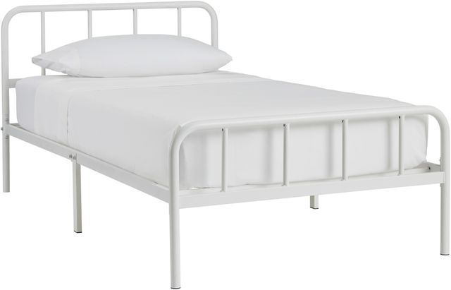 Signature Design by Ashley® Trentlore White Twin Platform Bed-1