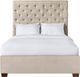 Elements International Waldorf Sand Queen Upholstered Bed-1