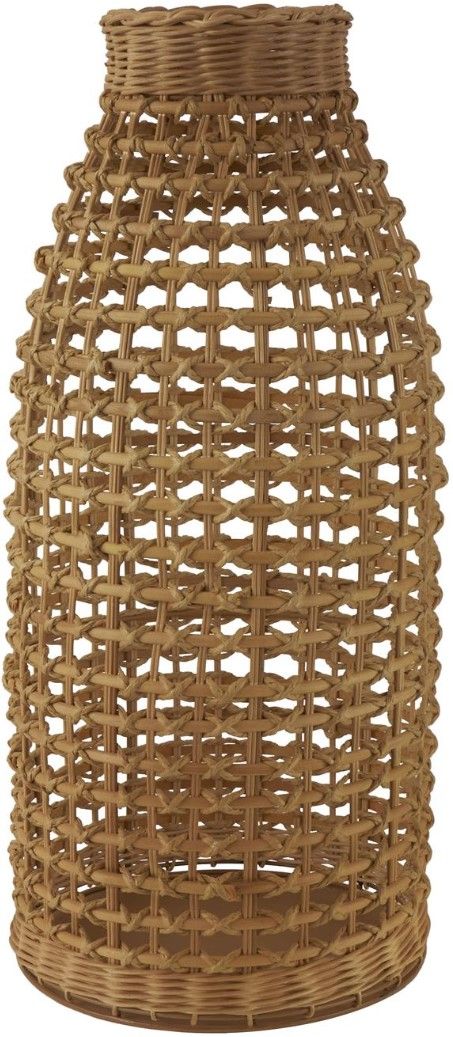 Deco Marche Brown 25" Woven Decorative Vase with Open Framed Grid Design-0