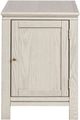 aspenhome® Sandro Brushed White Chairside Table with Door-2