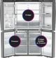 GE Profile™ 36 in. 28.3 Cu. Ft. Fingerprint Resistant Stainless Steel Quad French Door Refrigerator with Dual Dispense AutoFill Pitcher-3