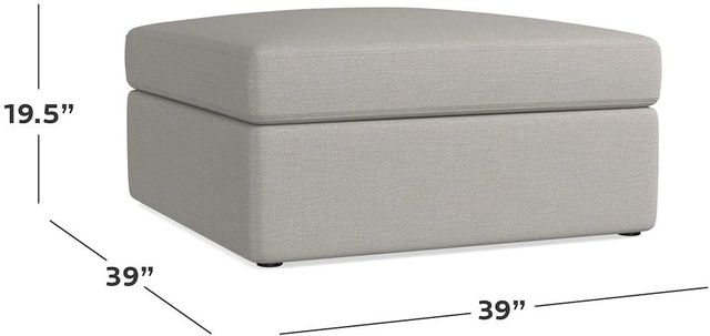 Bassett® Furniture Beckham Straw Storage Ottoman-3