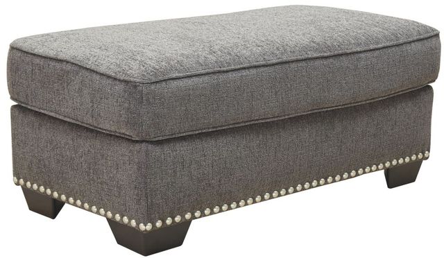 Benchcraft® Locklin Carbon Ottoman-0