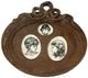 A & B Home 2-Piece Rust Brown Picture Frames-1