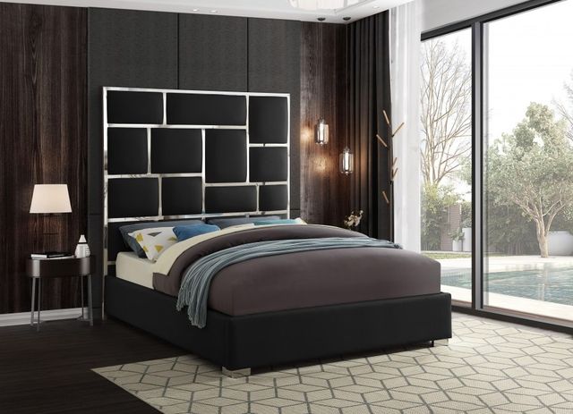 Meridian Furniture Milan Black Queen Bed-3