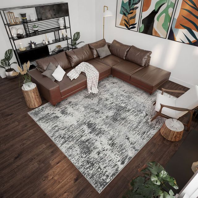 Dalyn™ Rug Company Camberly CM1 Graphite 5'x8' Area Rug-4