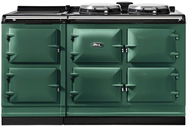 AGA™ eR7 Classic Cast Iron 60" British Racing Green Pro Style Slide In Electric Range