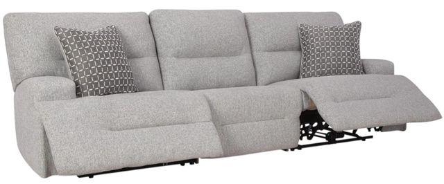 Signature Design by Ashley® Acklen Place 3-Piece Pewter Power Reclining Small Spaced Sectional-1