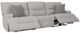 Signature Design by Ashley® Acklen Place 3-Piece Pewter Power Reclining Small Spaced Sectional-1