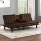 Furniture of America® Eidsberg Brown Futon Sleeper Sofa-1