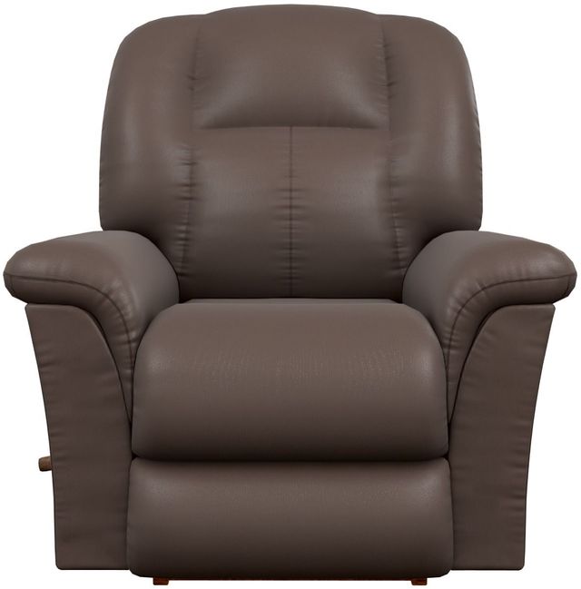 La-Z-Boy® Jasper Dark Brown Leather Manual Rocking Recliner-1