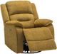 Monarch Specialties Inc. Gold Large Power Swivel Glider Reclining Chair with USB Ports-1